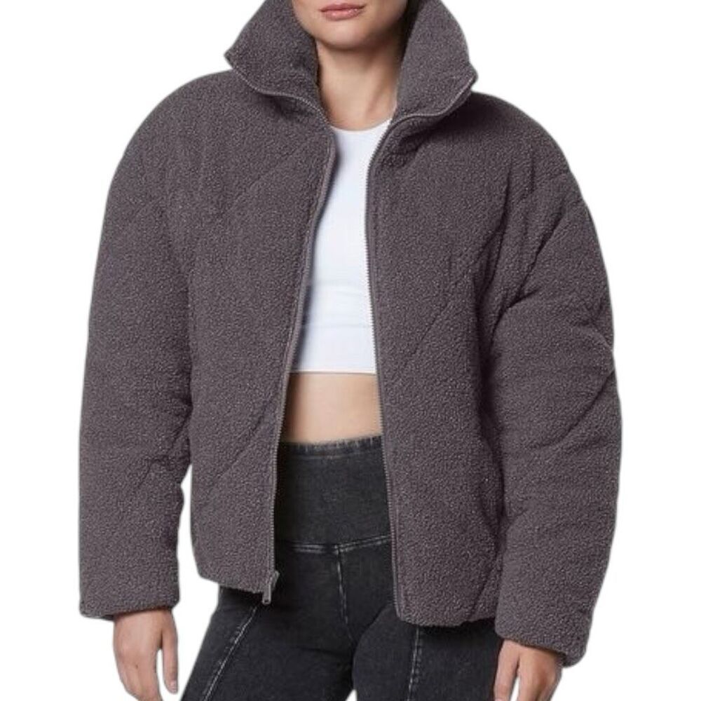 NEW Marc New York Performance High Pile Fleece Puffer Jacket 1X
